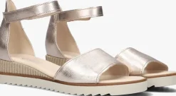 roségouden gabor sandalen met hak 780.2