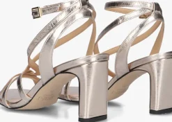 roségouden notre-v sandalen met hak 42527