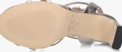 roségouden notre-v sandalen met hak 42527