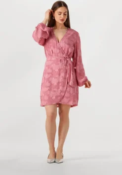 roze aaiko mini jurk eloise chiffon flower pes 509