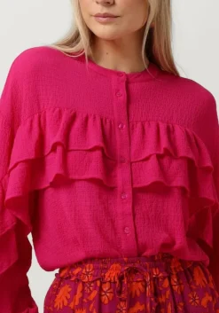 ALIX THE LABEL blouses ladies woven structured chiffon ruffle blouse><noscript><img width=