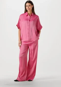 ALIX THE LABEL pantalon ladies woven shine wide leg pants>DAMES Co-Ord Sets|Broeken