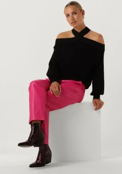 ALIX THE LABEL pantalon logo fo leather pants><noscript><img width=