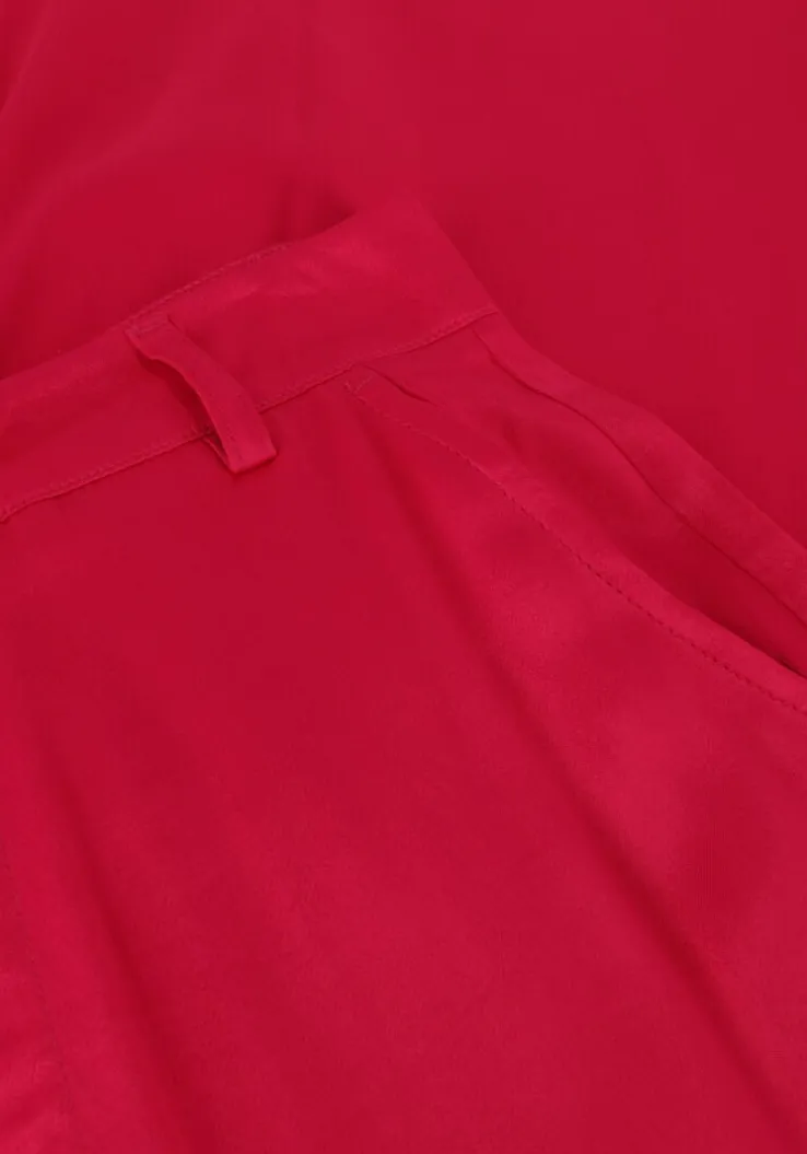 roze alix the label wijde broek ladies woven satin pants