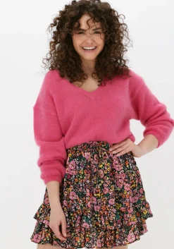 roze american dreams trui silja v neck knit