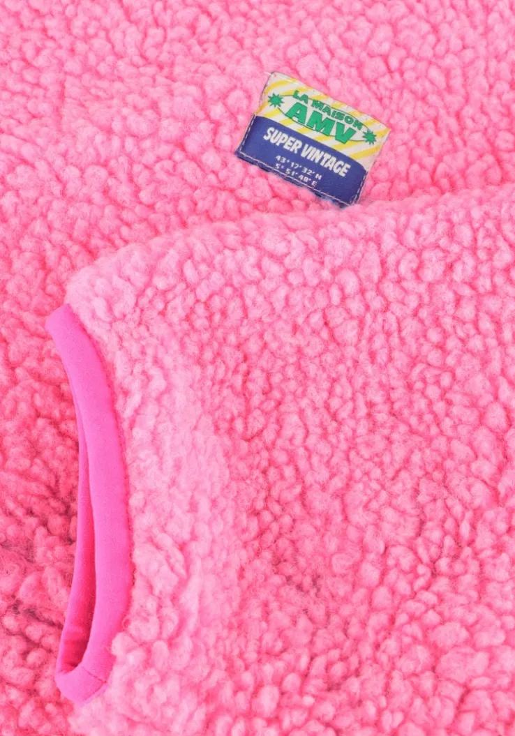 roze american vintage faux fur jas hoktown woman