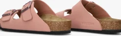 roze birkenstock slippers arizona