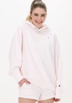 roze champion trui hooded sweatshirt dms plain