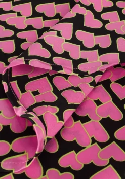 roze co'couture midi jurk flashy heart dress