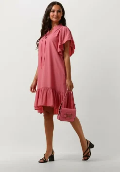 roze co'couture mini jurk tora frill dress