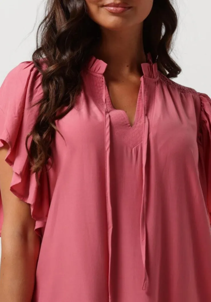 roze co'couture mini jurk tora frill dress