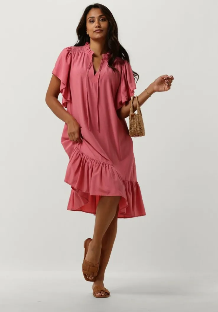 roze co'couture mini jurk tora frill dress