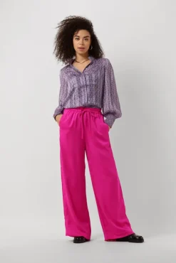 roze co'couture wijde broek eliah pant