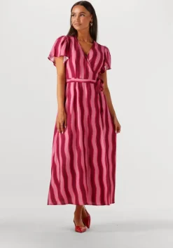 COLOURFUL REBEL maxi jurk ava striped real wrap maxi dress ss><noscript><img width=