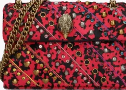 roze kurt geiger london schoudertas leather mini kensington l