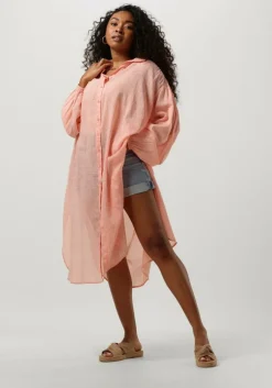 roze mes demoiselles midi jurk shirt diane