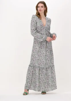 NA-KD maxi jurk balloon sleeve maxi frill dress>DAMES Jurken