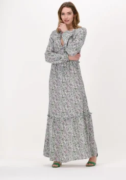 NA-KD maxi jurk balloon sleeve maxi frill dress>DAMES Jurken