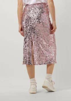 roze neo noir midirok baira sequins skirt