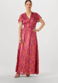 roze notre-v maxi jurk nv-fiorella