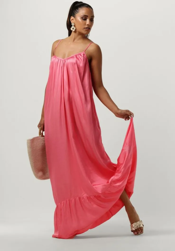 roze notre-v maxi jurk x florine - es cubells dress