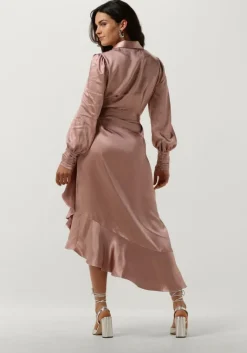 NOTRE-V midi jurk nv-dorissa satin dress><noscript><img width=