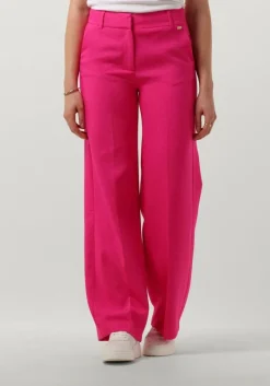 POM AMSTERDAM wijde broek wide leg pink glow pants>DAMES Co-Ord Sets|Broeken