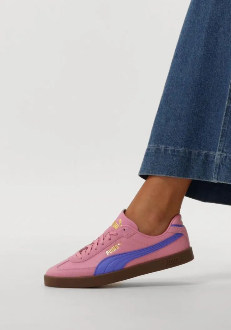 roze puma lage sneakers puma club