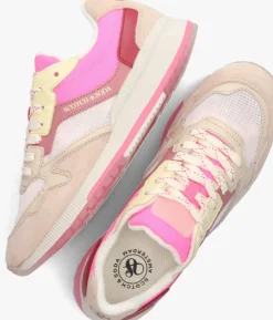 roze scotch & soda lage sneakers vivi