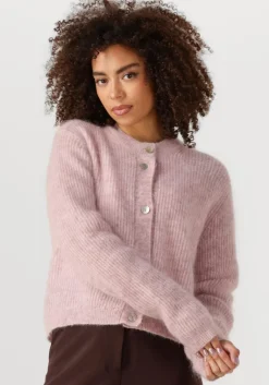 SECOND FEMALE trui andrea knit rib ls cardigan>DAMES Truien & Vesten