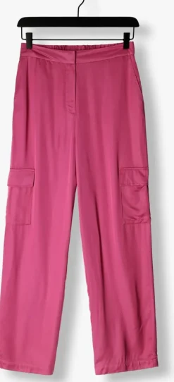 roze selected femme cargobroeken slfroga hw cargo pant ex