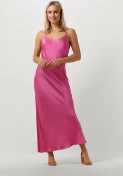 roze selected femme maxi jurk slftalia-lena
