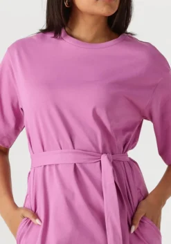 roze selected femme maxi jurk slfessential ss pocket ankle dress