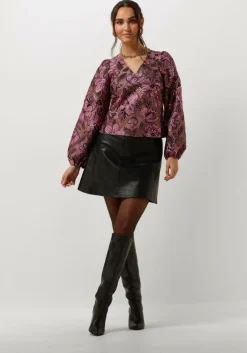 roze selected femme top slfpaula pink lavender ls top