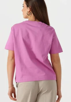 roze selected femme t-shirt slfessential ss boxy tee