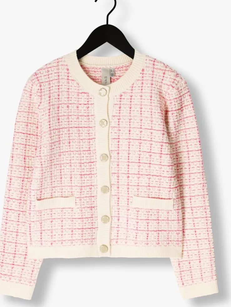 roze y.a.s. vest yaslivia ls short knit cardigan