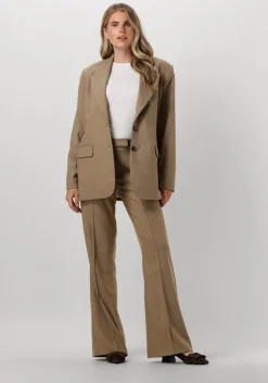 taupe aaiko blazer amanda twill vis 350