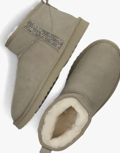 taupe lina locchi vachtlaarzen extreme glitter low