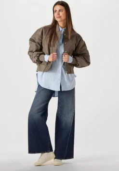 taupe my essential wardrobe jack helgamw short bomber jacket