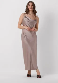 NOTRE-V maxi jurk satin strap dress>DAMES Jurken