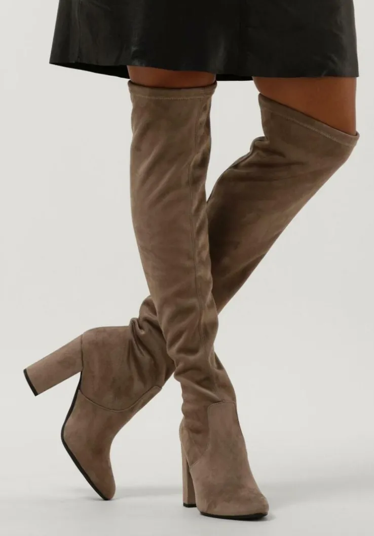taupe notre-v overknee laarzen 17980