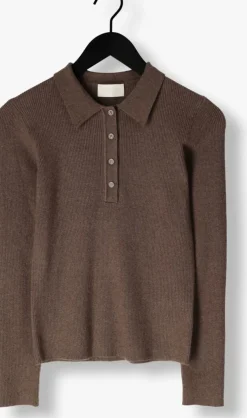 taupe notre-v trui nv-genny