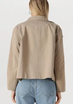 taupe object trenchcoats objgro re short jacket