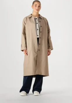 taupe object trenchcoats objvega l/s re long coat