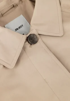 taupe object trenchcoats objvega l/s re long coat