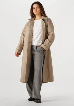 taupe object trenchcoats objvega l/s re long coat