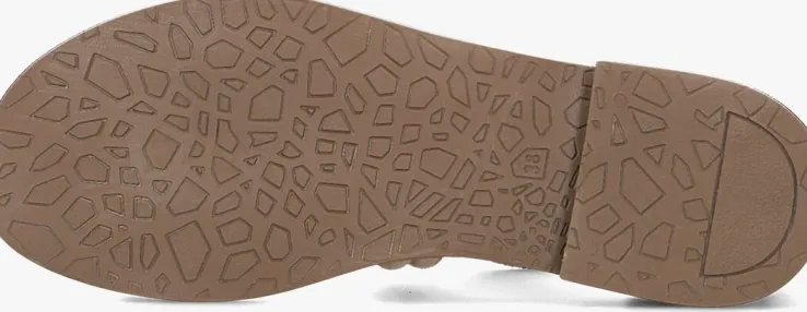 taupe omoda platte sandalen m05062