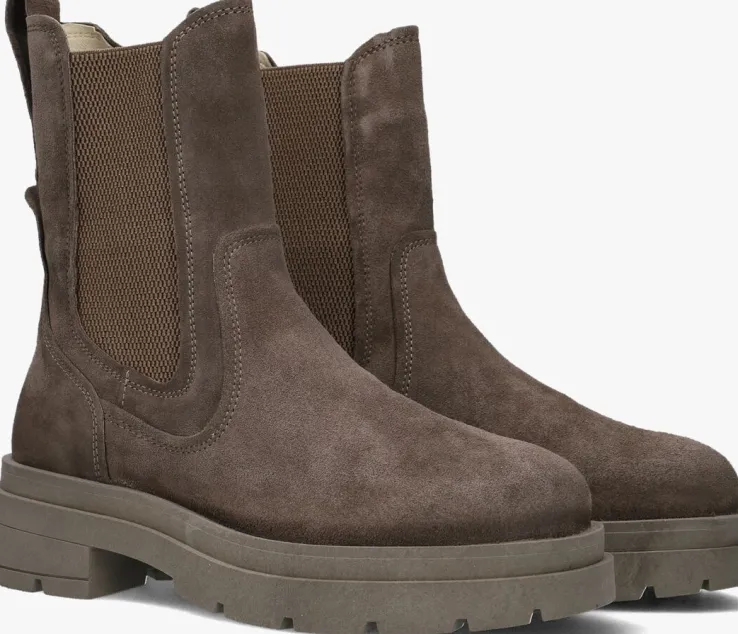 taupe red-rag chelsea boots 77514