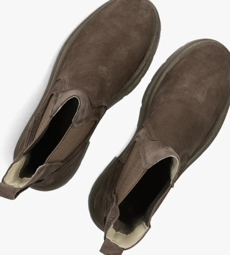 taupe red-rag chelsea boots 77514