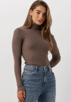 ROSEMUNDE coltrui silk t-shirt w/ roller neck>DAMES Truien & Vesten